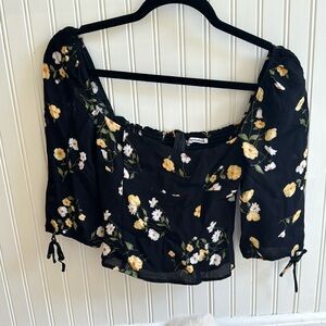 Reformation floral blouse
